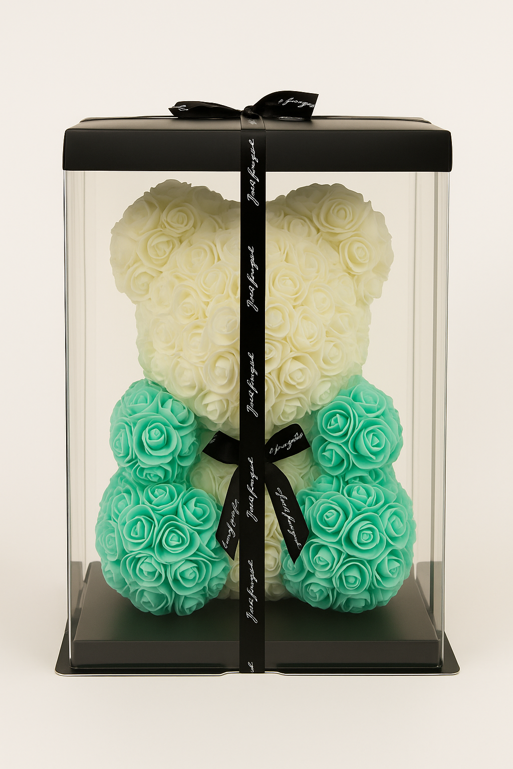Oso deco verde flores